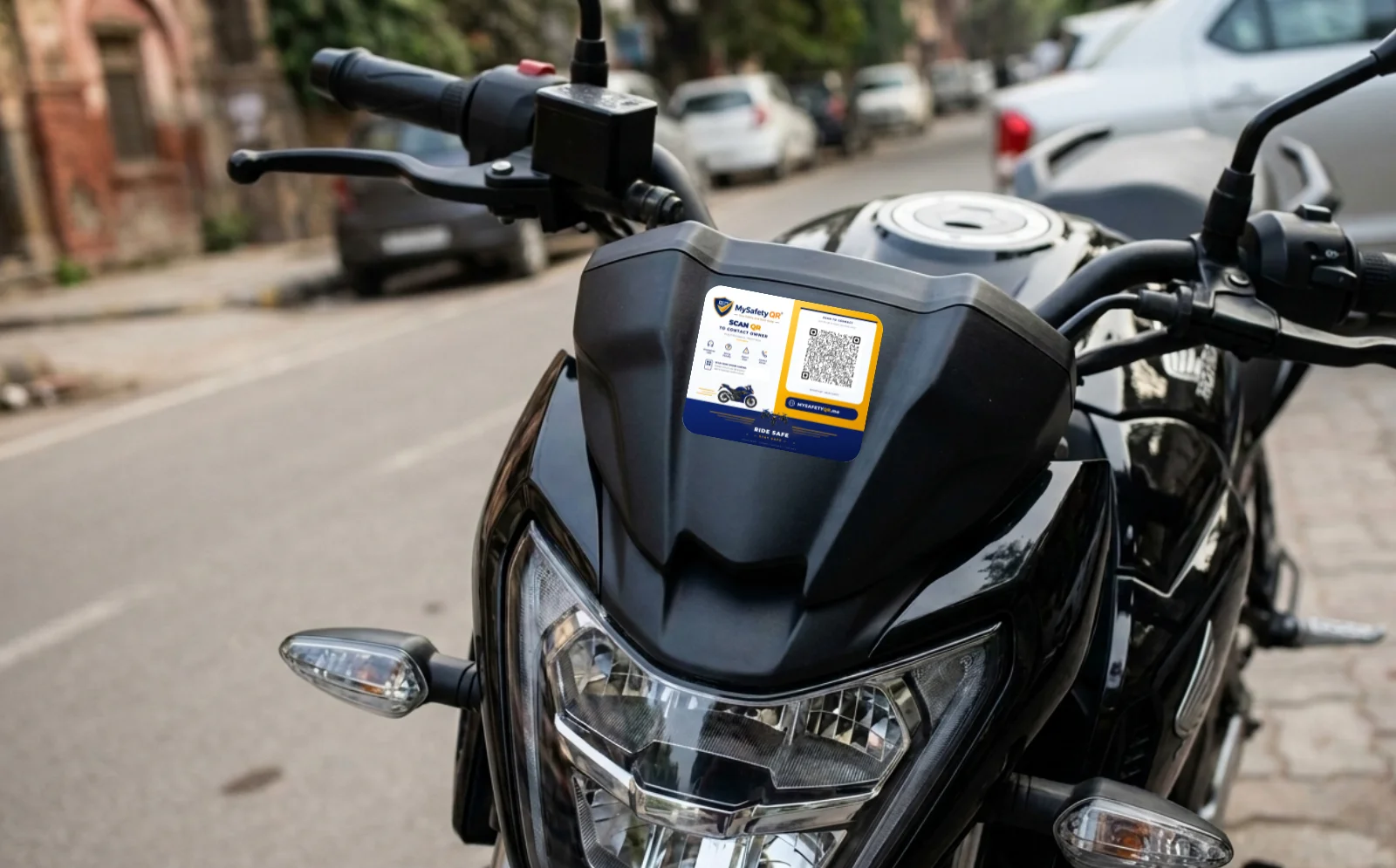 Bike QR Safety Sticker